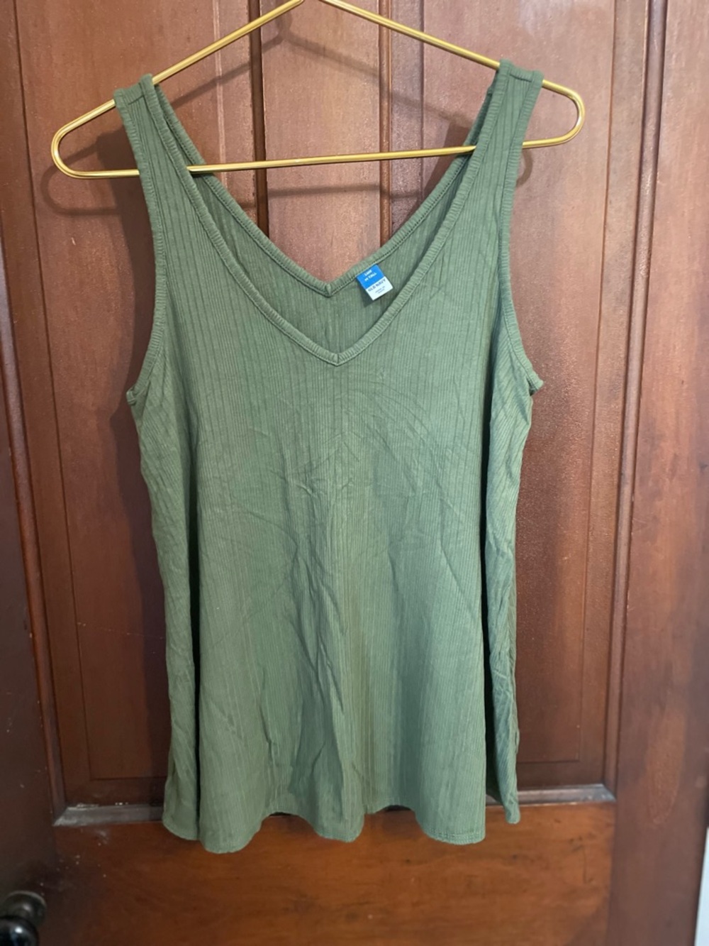 Old Navy women's medium tall luxe sleeveless green top